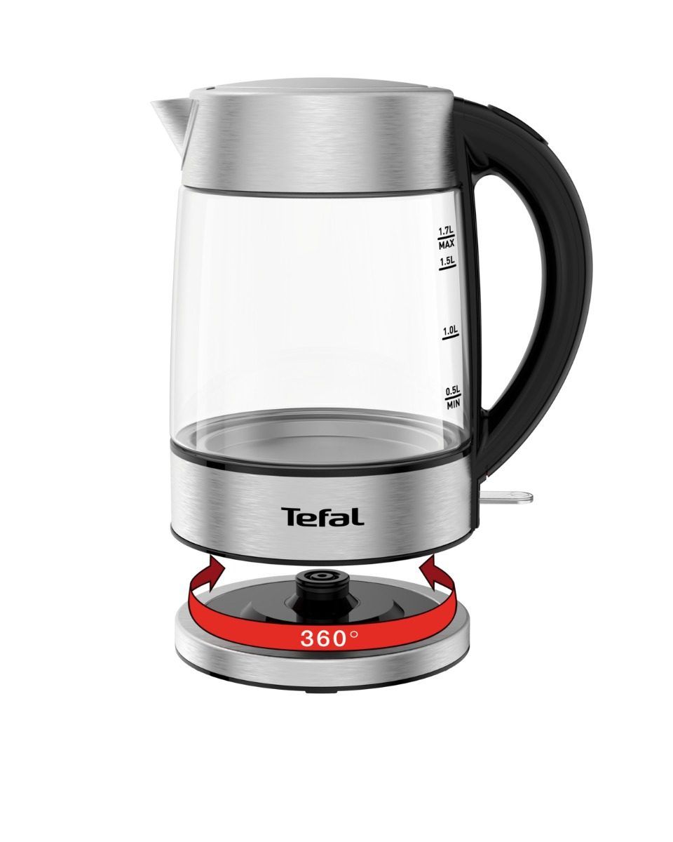Fierbător sticlă/inox 1.7 L, 2400 W