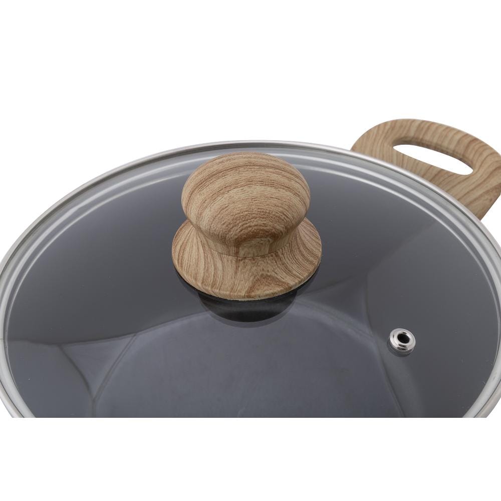 Cratiță cu capac 1.6 L (acoperire antiaderentă) NATUR