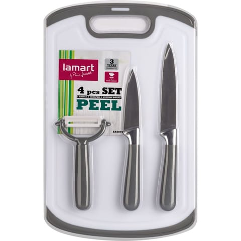 Set: tocător și cuțite, 33×21 cm